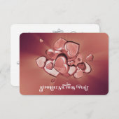 True LoveバーストハートRSVP 出欠カード (正面/裏面)