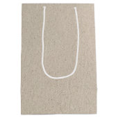 True Loveビーチハート（名前あり） ミディアムペーパーバッグ (裏面)