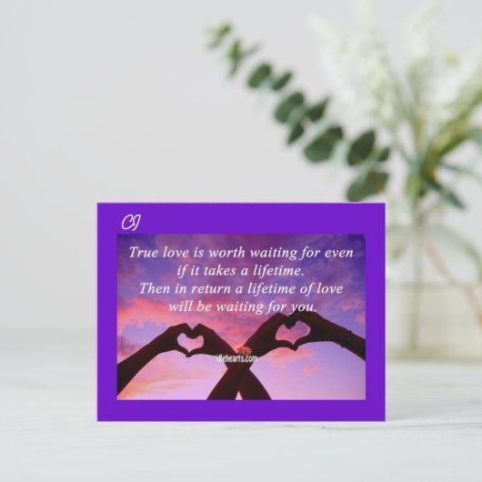 True Love – はがき (スタンド正面)