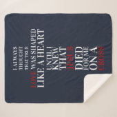 True love シェルパブランケット (正面(横))