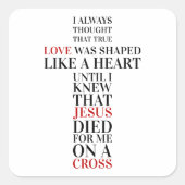 True love スクエアシール (正面)