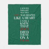 True love フリースブランケット (正面)