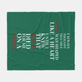 True love フリースブランケット (正面(横))