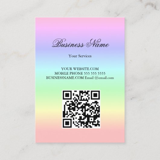 True Love Angel QR-Code コーリングカード (裏面)