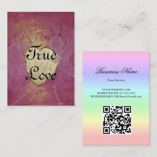 True Love Angel QR-Code コーリングカード (正面/裏面)