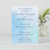 True Love Blue結婚式招待状 招待状 (スタンド正面)