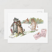 True Love by Louis Wain ポストカード (正面/裏面)