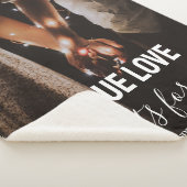 True Love Couleフォトフリースブランケット シェルパブランケット (3/4)