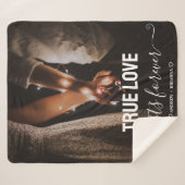 True Love Couleフォトフリースブランケット シェルパブランケット (正面(横))