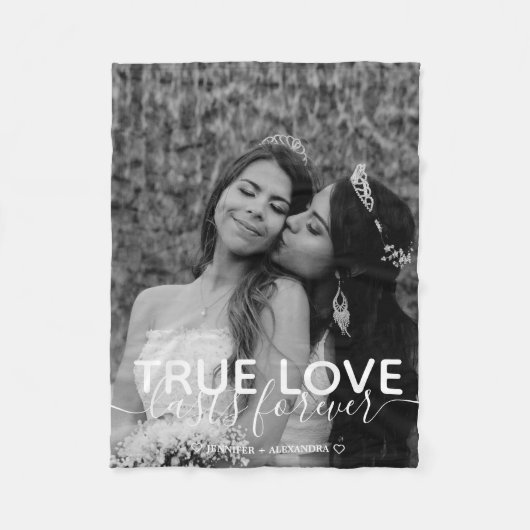 True Love Couleフォトフリースブランケット フリースブランケット (正面)
