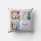 True Love Custom Pet Dog Lover 4 Photo Collage クッション (裏面)