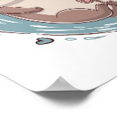 True Love Ottersステッカー:かわいい「Significant Otter」 ポスター (角)