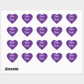 True Love Purpleハート ハートシール (シート)