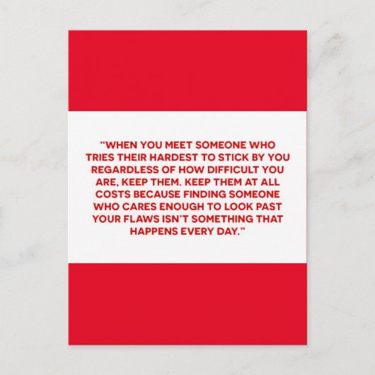 TRUE LOVE SOULMATESロイヤリティ友情の定義 ポストカード (正面)