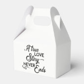 True Love Story白黒結婚ズ,ブライダルシャワー フェイバーボックス (正面サイド)