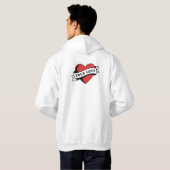 True Love Tattoo Heart | クラシックロマンスデザイン パーカ (裏面フル)