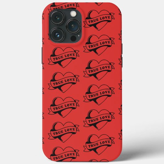 True Love Tattoo Heart | クラシックロマンスデザイン Case-Mate iPhoneケース (裏面)
