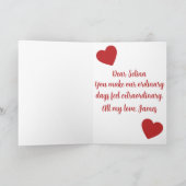 True Love - Valentine's Day  カード (内部)