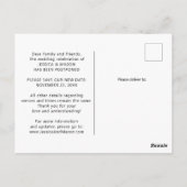 True Love Waitsの延期結婚変更はがき ポストカード (裏面)