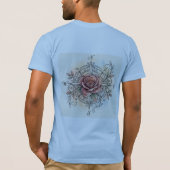 True North Bliss | 薔薇のコンパスタトゥーTシャツ Tシャツ (裏面)