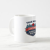 True North Certified - 冬を乗り越えたマグカップ コーヒーマグカップ (正面左)