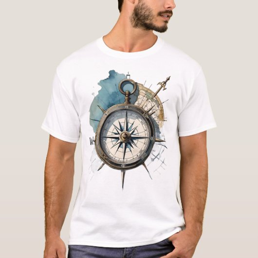 True North Guided by Direction Compass of the Soul Tシャツ (正面)
