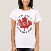 True North Strong & Free Canada Tシャツ (正面)