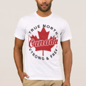 True North Strong & Free Canada Tシャツ (正面)