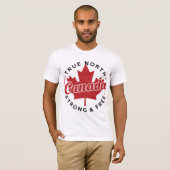 True North Strong & Free Canada Tシャツ (正面フル)