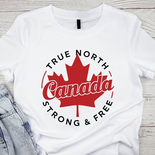 True North Strong & Free Canada Tシャツ