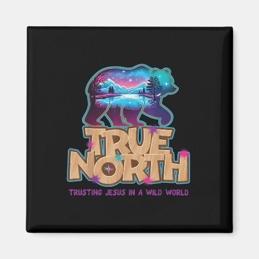 True North Trusting Jesus Vbs 2025 ワイルドワールド 聖書 マグネット (正面)