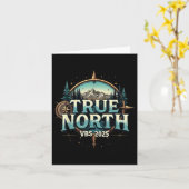True North Vbs 2025キリスト教信仰の求人 カード (黄色い花)