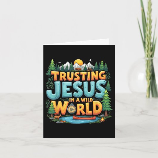 True North Vbs 2025信頼するイエスキャンプクリスチャン カード (正面)