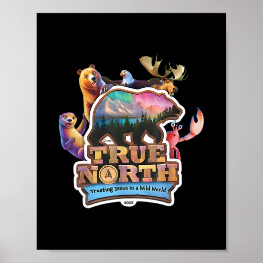 True North VBS 2025 イエスを信頼するワイルダネスクリスチャン ポスター (正面)