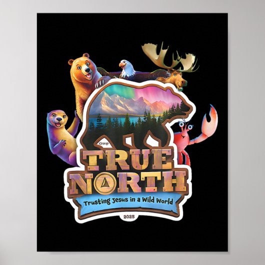 True North VBS 2025 イエスを信頼するワイルダーネス キリスト教 ポスター (正面)