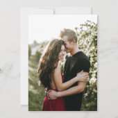 True Simplicity 4 | Dark Burgundy Rehearsal Dinner 招待状 (裏面)