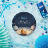 True Space First Trip Around The Sun 1st Birthday ペーパープレート (パーティー)