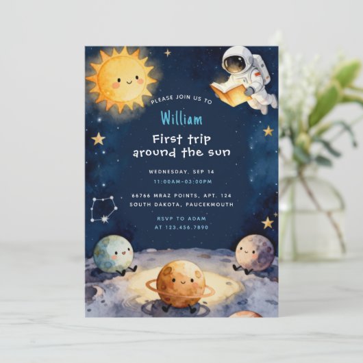 True Space First Trip Around The Sun 1st Birthday 招待状 (スタンド正面)