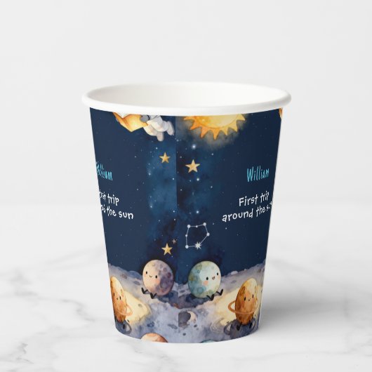 True Space First Trip Around The Sun 1st Birthday 紙コップ (裏面)