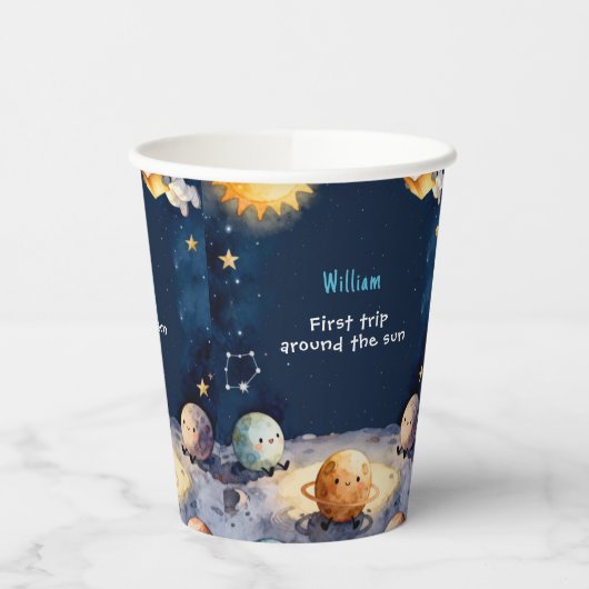 True Space First Trip Around The Sun 1st Birthday 紙コップ (左)