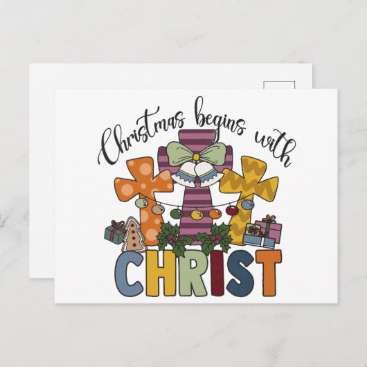 True Storyイエス誕生マンガークリスマスサバイア シーズンポストカード (正面/裏面)