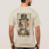 True Wiener Dog - Realistic Dachshund Portrait Tシャツ (裏面)