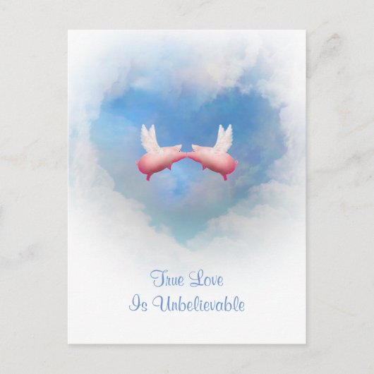 TrueLoveは信じられないはがき ポストカード (正面)