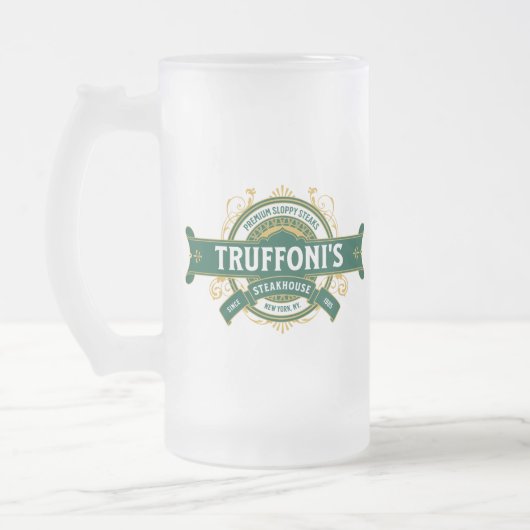 Truffoni'sのスロッピー・ステークス フロストグラスビールジョッキ (左)