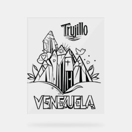 Trujillo Venezuela diseño artístico | Virgen paz アクリルサイン