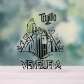 Trujillo Venezuela diseño artístico | Virgen paz アクリルサイン (ニュートラル)