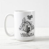 Trujillo Venezuela diseño artístico | Virgen paz コーヒーマグカップ (左)