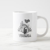 Trujillo Venezuela diseño artístico | Virgen paz ジャンボコーヒーマグカップ (右)