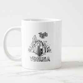 Trujillo Venezuela diseño artístico | Virgen paz ジャンボコーヒーマグカップ