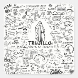 Trujillo Venezuela Tierra de Encanto – Orgullo Ve スクエアシール